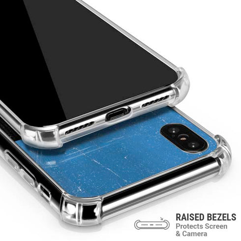 Estonia Flag Distressed iPhone X/XS Clear Case